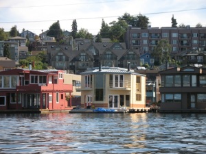 Seattle is famous for their house boats.